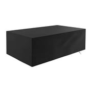 WMGHA Patio Furniture Cover Rectangle - 600D Outdoor Table Cover Waterproof \u0026 Heavy Duty, Lawn Furniture Set Covers for Outside Rectangular Dining Table and Chairs Seating Combo